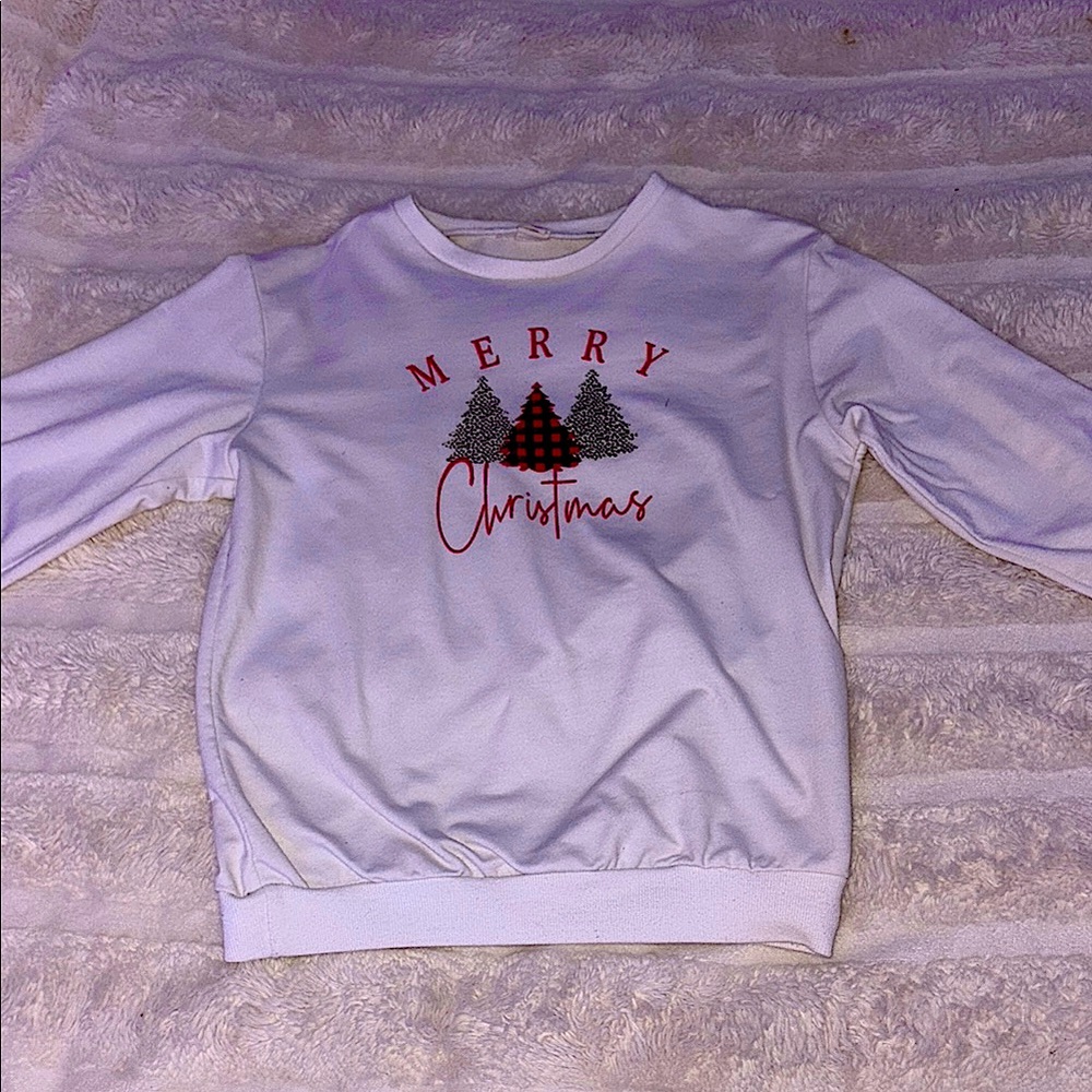 White Merry Christmas Sweatshirt